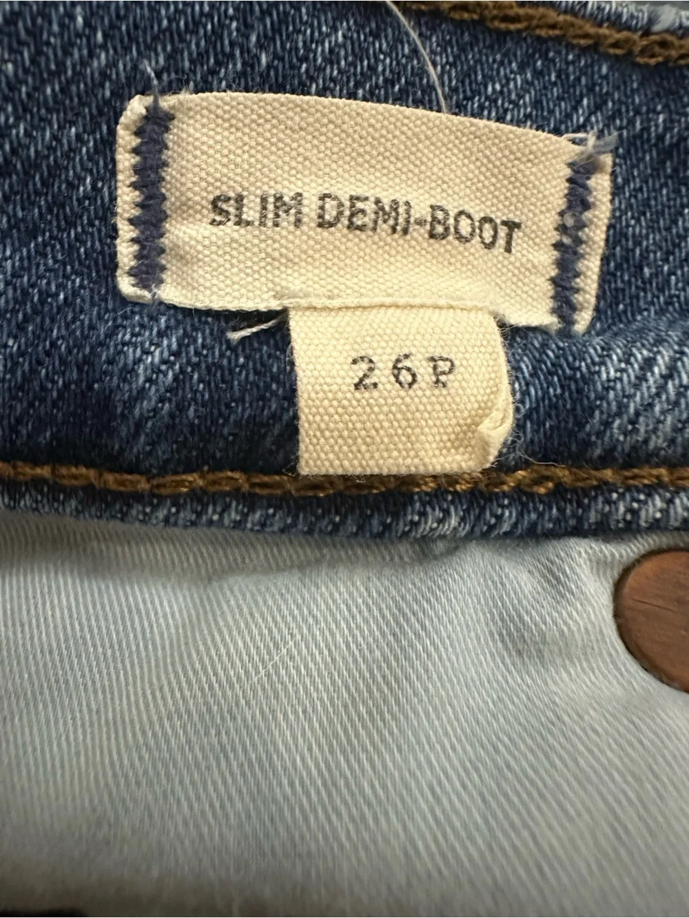 Madewell Slim Demi Boot Jean in Medium Wash - Picture 3 of 4
